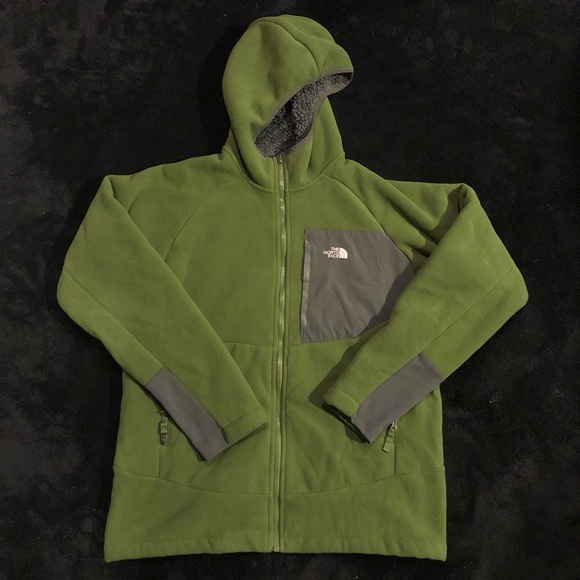 The North Face Other - The North Face Olive and Charcoal Fleece Jacket NWOT